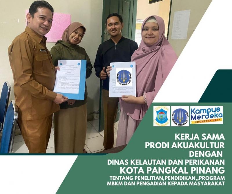 Kerja Sama Prodi Akuakultur dengan Dinas Kelautan dan Perikanan Kota Pangkal Pinang